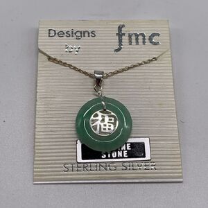FMC Genuine Stone Sterling Silver Necklace Asaian